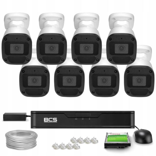 Zestaw monitoringu firma IP 8x BCS-B-TIP15FR3(2.0)...