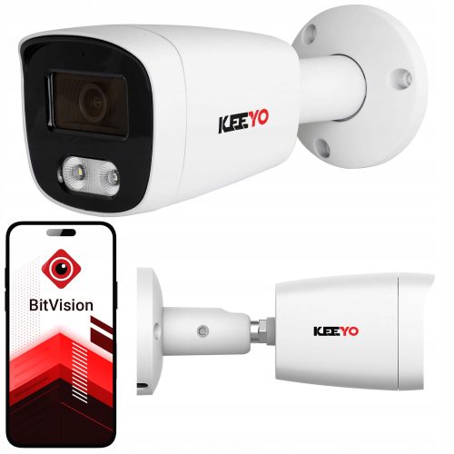 Kamera tubowa (bullet) IP KEEYO LV-V-IP8M25TF-B-II 8 Mpx