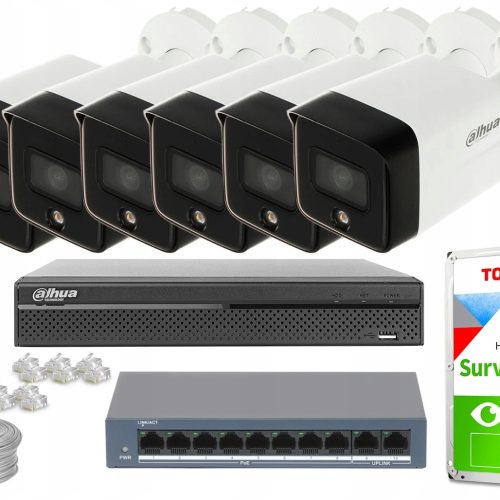 Zestaw monitoringu dom kamera IP 6x IPC-HFW1639TC-...