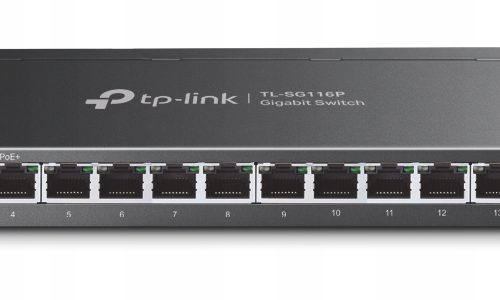 TP-LINK Przełącznik niezarządzalne SG116P 16xGE...