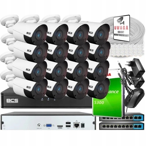 Zestaw do monitoringu domu 16x BCS-P-TIP14FSR5 4MP...