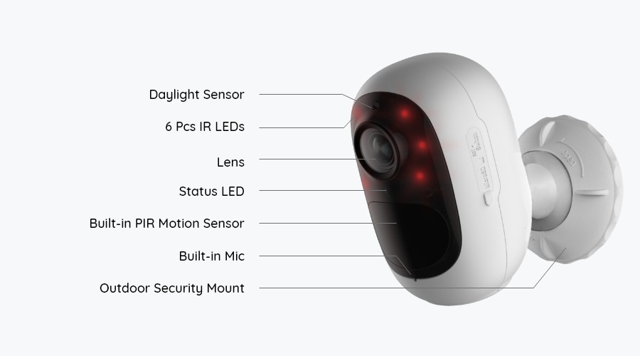 Kamera IP zewnętrzna Reolink Argus 2E V2 + SP - obrazek 3