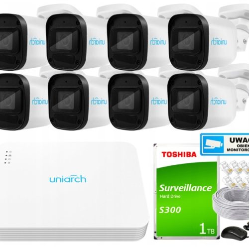 Zestaw do monitoringu dom kamera IP 8x IPC-B122-AP...