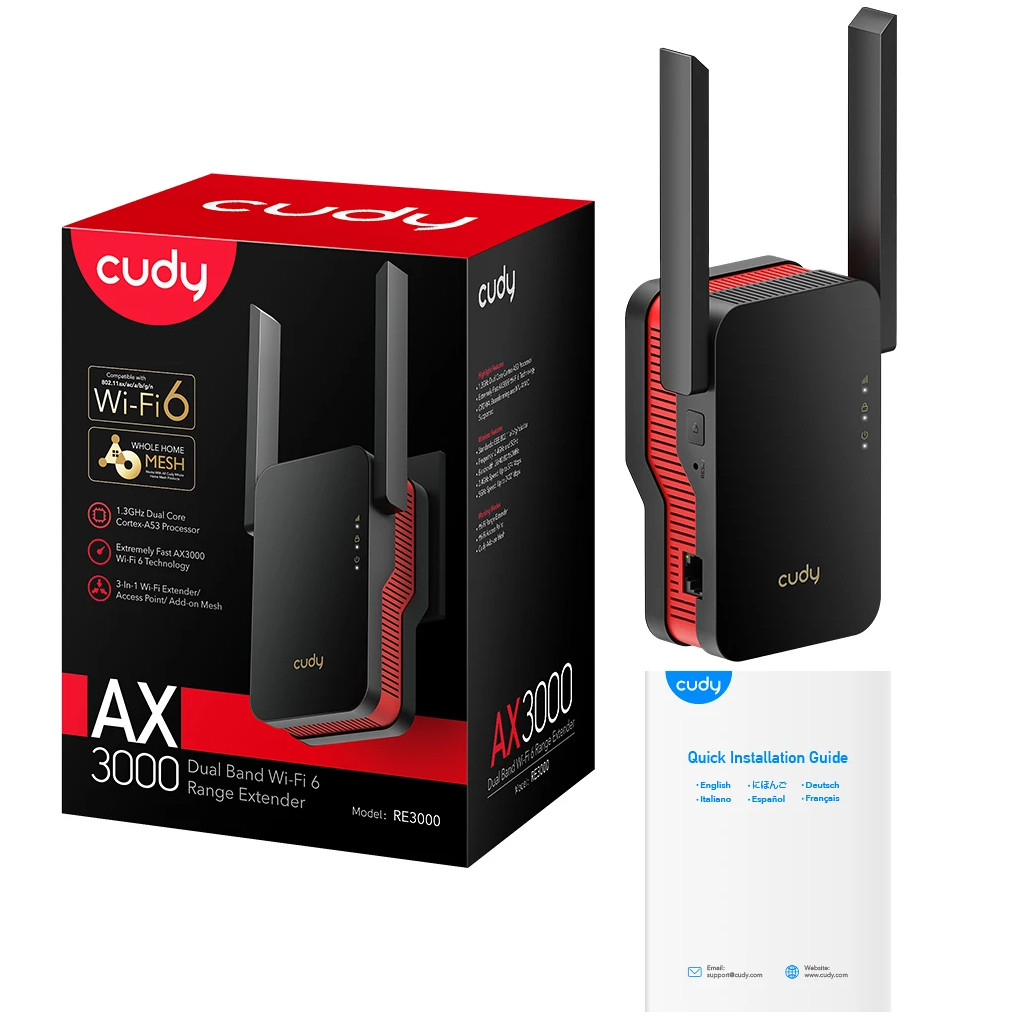 Wzmacniacz sygnału Wi-Fi Cudy RE3000 - obrazek 7