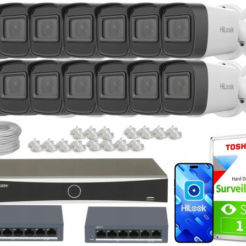 Zestaw do monitoringu dom firmy kamera 14x IPCAM-B...