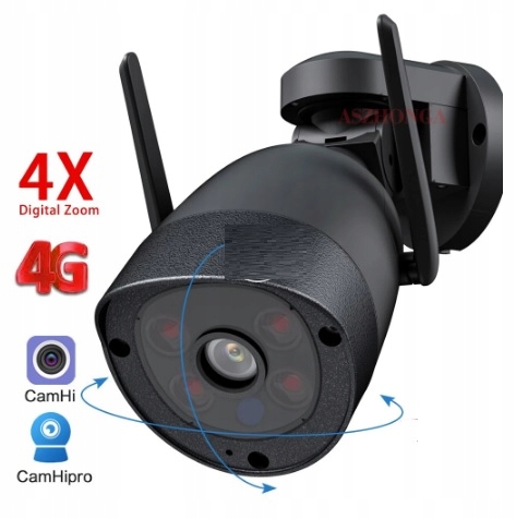 KAMERA OBROTOWA ZEWNĘTRZNA 5MPX IP 4X ZOOM SIM GSM