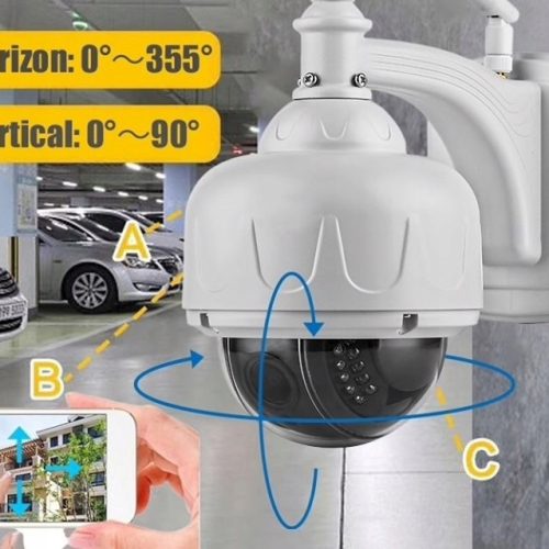 KAMERA WIFI BEZPRZEWODOWA OBROTOWA 5MPX mSD128 Z CZARNYM SZKŁEM