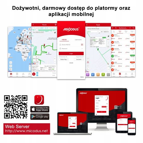 LOKALIZATOR GPS OBD MICODUS MV66 APLIKACJA PODSŁU...