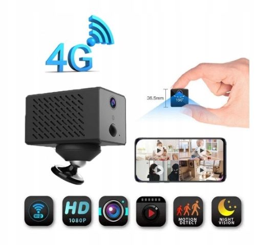KAMERA NA BATERIE 4G LTE INTERNET Z KARTY SIM p2p