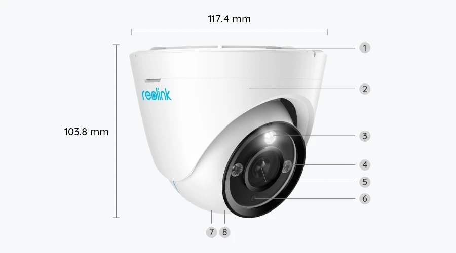 Kamera kopułkowa (dome) IP Reolink RLC-833A 8 Mpx - obrazek 5