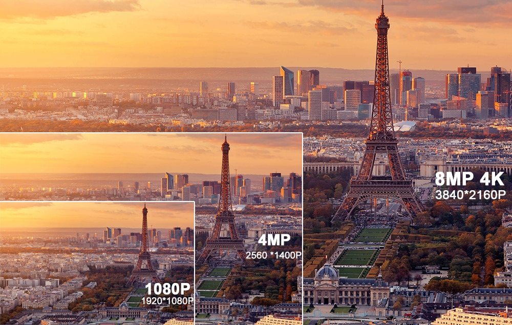 ASECAM 4K 8MPx kamera IP z AUDIO POE H.265 Onvif kopuła 2,8mm H.265 - obrazek 6