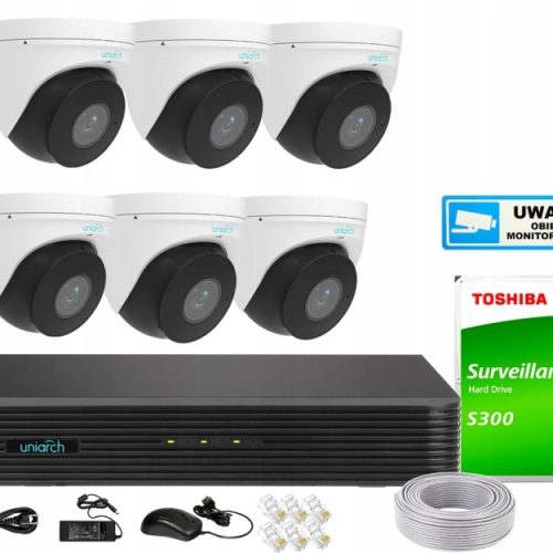 Zestaw do monitoringu dom firma kamera IP 6x IPC-T...