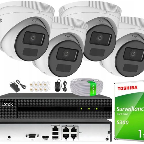 Zestaw monitoringu dom kamera IP 4x IPCAM-T4-P NVR...