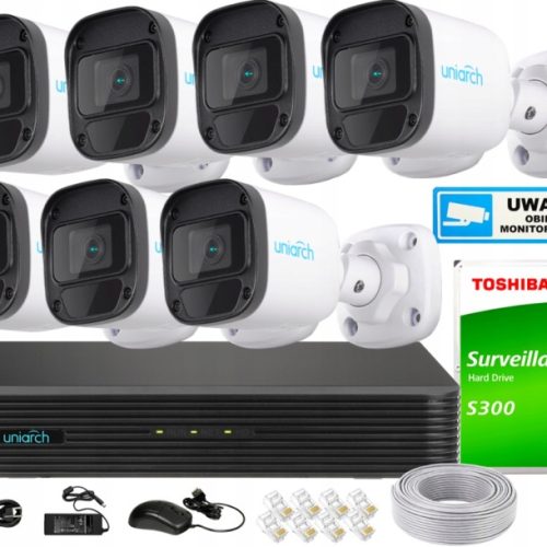 Zestaw monitoringu dom kamera IP 7x IPC-B124-APF28...
