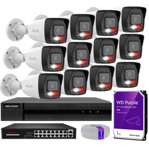 Zestaw monitoringu dom kamera IP 12x IPCAM-B4-30DL...