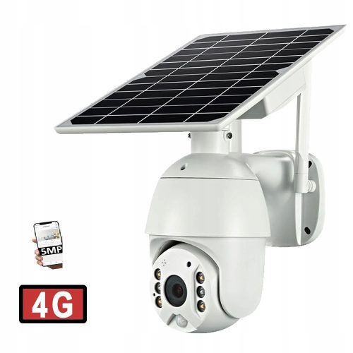 KAMERA SOLARNA BEZPRZEWODOWA 4G NA KARTE SIM GSM LTE OBROTOWA