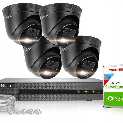Zestaw do monitoringu HiLook NVR-4CH-4MP/4P + IPCA...