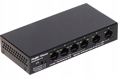 SWITCH POE RG-ES106D-P-V2 4-PORTOWY REYEE