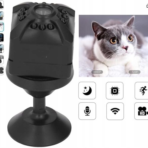Mini Kamera Bezpieczeństwa Wifi, 1080P Night Visi...