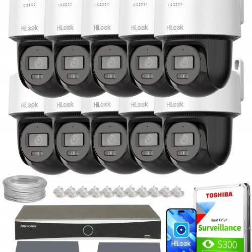 Zestaw monitoringu dom firma kamera 10x PTZ-N4MP-P...