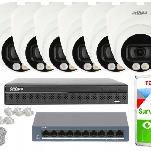 Zestaw do Monitoringu domu 6x IPC-HDW1439V-A-IL-02...
