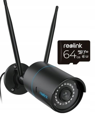 Kamera Reolink W320 (vel 510WA) 5Mpix WiFi P2P IR 30m czarna+ Karta 64GB