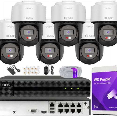Zestaw monitoringu dom kamera IP 6x PTZ-N4MP-P 4MP...