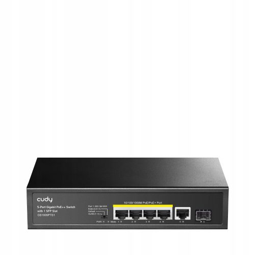 Cudy Przełącznik GS1005PTS1 5xGE PoE+ 1xSFP 120W