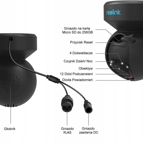 KAMERA REOLINK E1 Outdoor Czarna