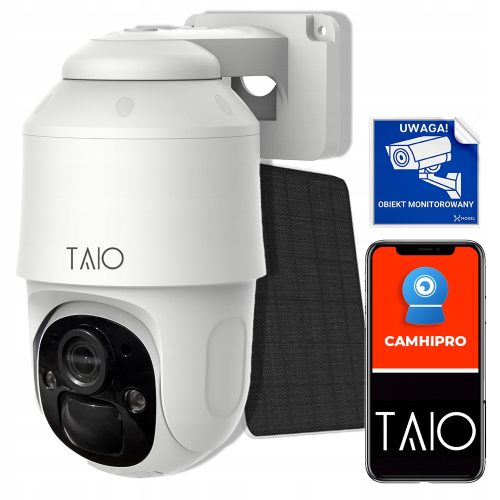 Kamera IP wewnętrzna, zewnętrzna TAIO na kartę SIM solarna TAIO ARGO 3