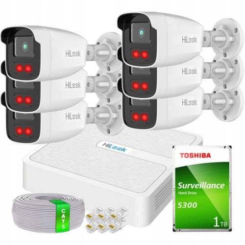 Zestaw monitoringu dom kamera IP 6x IPCAM-B2-50IR ...