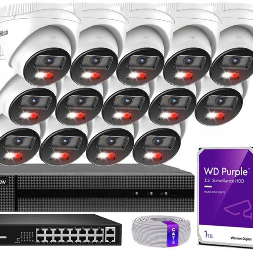 Zestaw do monitoringu dom kamera IP 14x IPCAM-T4-3...