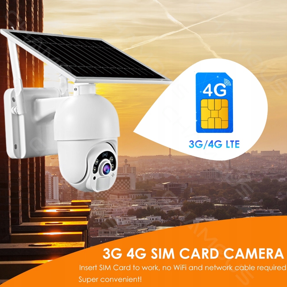 KAMERA 4G GSM LTE OBROTOWA SOLARNA NA KARTE SIM - obrazek 4