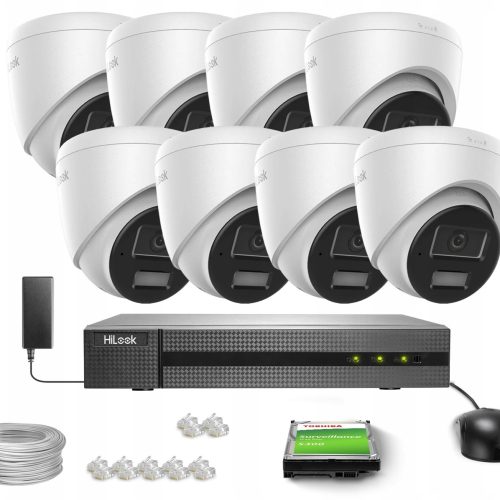 Zestaw do monitoringu dom firma 8x IPCAM-T6-30DL/A...