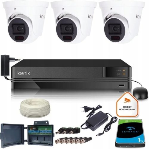 Zestaw do monitoringu dom firma kamera 3x KG-L14HD...