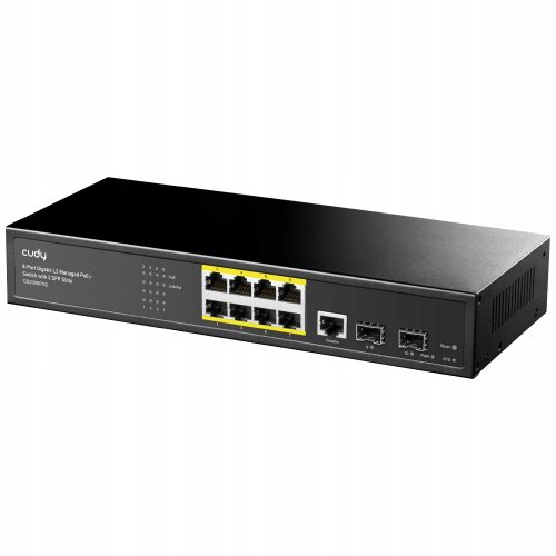 SWITCH PoE+ Zarządzalny L2 GS2008PS2 120W 2xSFP G...