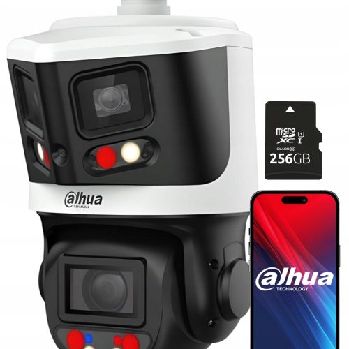 Kamera IP wewnętrzna, zewnętrzna Dahua SDT3E410-8P-MB-A-PV1+256Gb