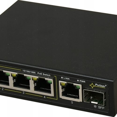 Switch Pulsar SFG64F1 6-portowy PoE do 4 kamer IP