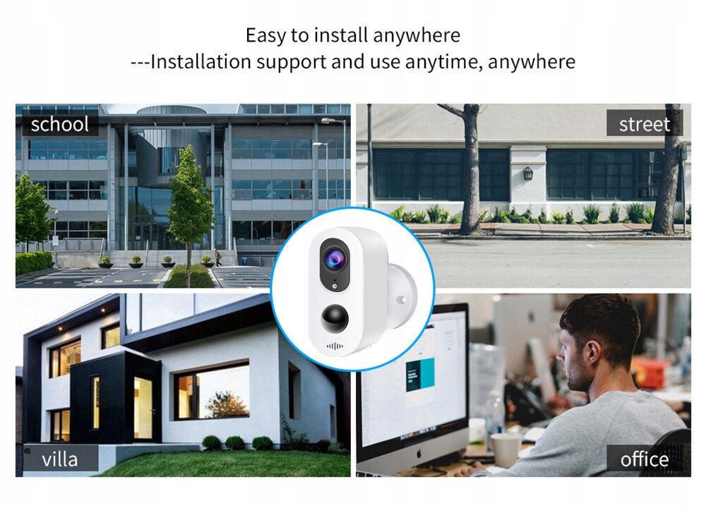 Kamera na kartę 4G GSM SIM zewnętrzna ALARMY AKKU - obrazek 4