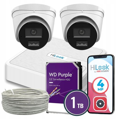 Zestaw do monitoringu Hikvision IPCAM-T4-30DL HiLo...