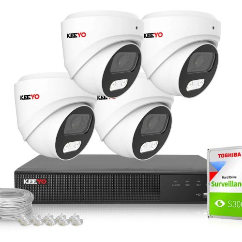 Zestaw do monitoringu IP KEEYO 4x LV-V-IP5M25DF-B-...