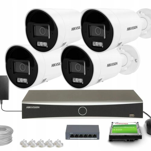 Zestaw monitoringu dom kamera IP 4x DS-2CD2083G2-L...