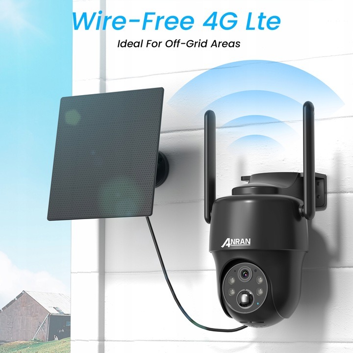 G-VISION KAMERA SOLARNA NA KARTE SIM 4g LTE Rewelacyjna APP ARCCTV - obrazek 3