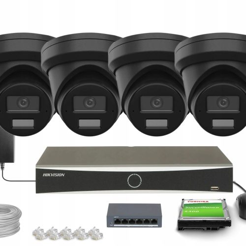 Zestaw monitoringu dom kamera IP 4x DS-2CD2383G2-L...