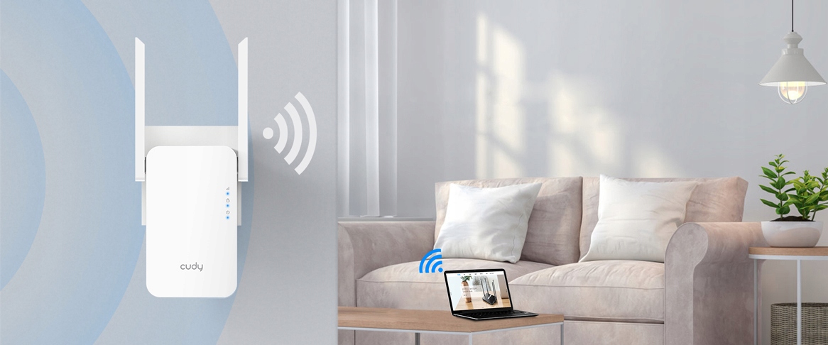 Access Point, Repeater Cudy RE1200 802.11ac (Wi-Fi 5) - obrazek 6