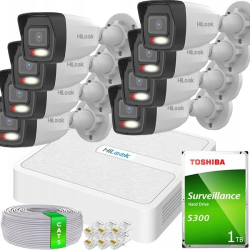 Zestaw monitoringu dom kamera IP 8x IPCAM-B2-30DL ...