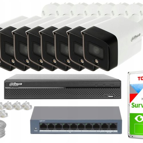 Zestaw monitoringu dom kamera IP 8x IPC-HFW1639TC-...