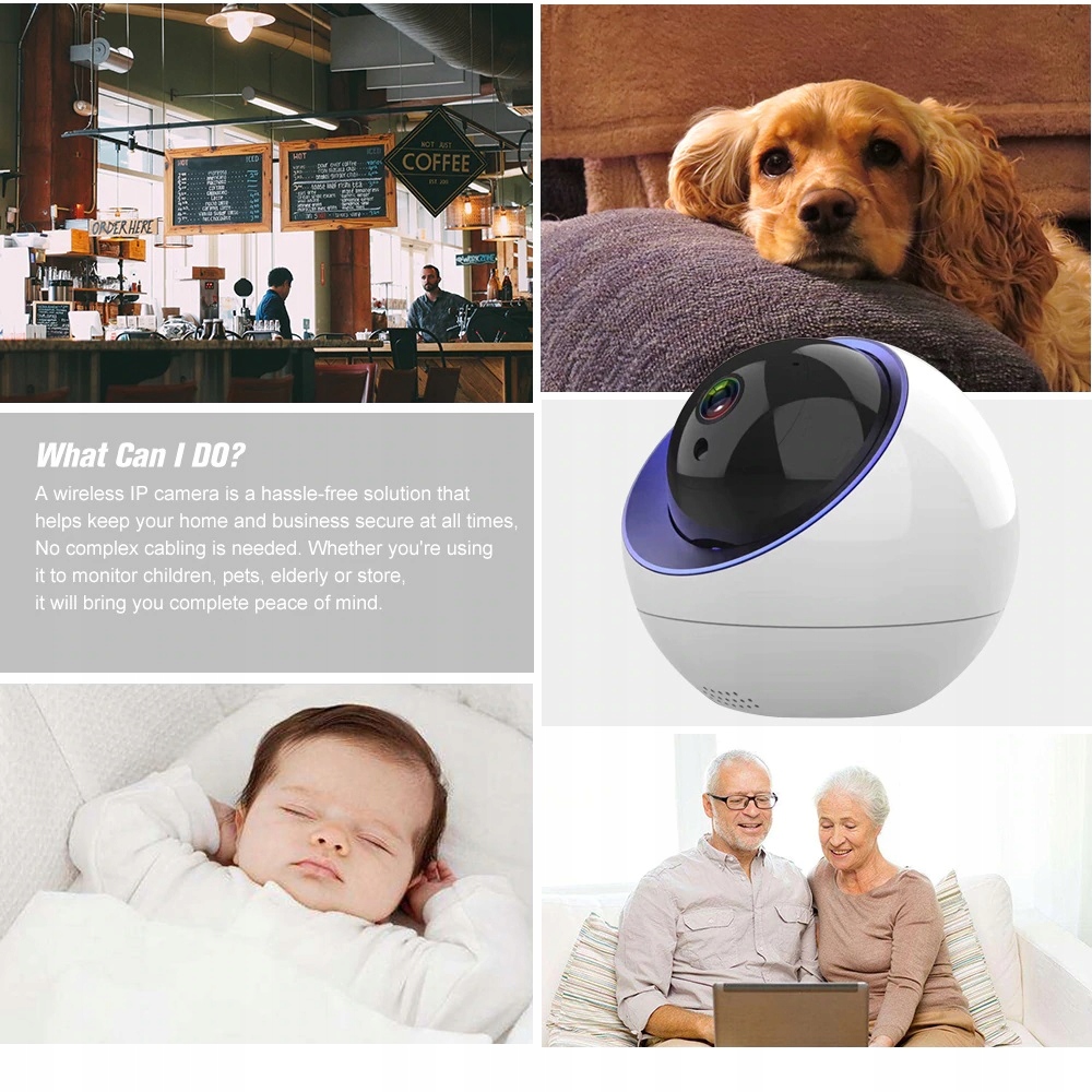 kamera WIFI obrotowa p2p 2MPX Monitoring Tuya - obrazek 12