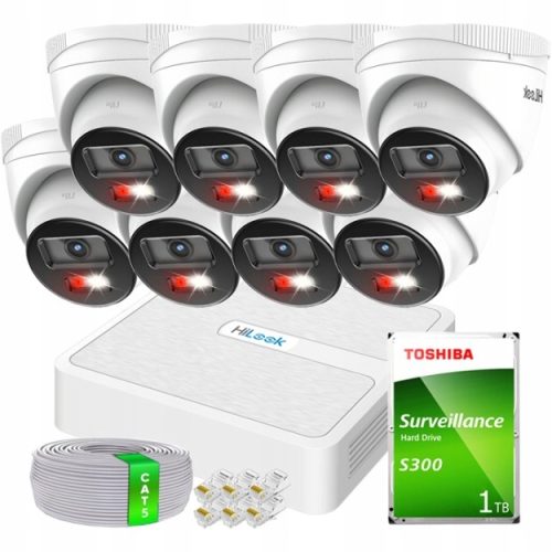 Zestaw monitoringu dom kamera IP 8x IPCAM-T2-30DL ...