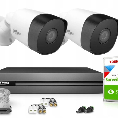 Zestaw do monitoringu Dahua 2x HAC-B2A21-0360B Ful...